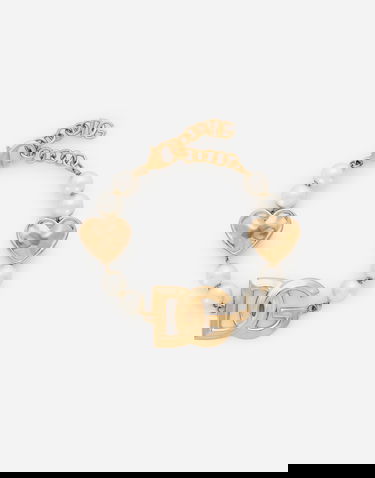 Náramok Dolce & Gabbana Bracelet With Hearts and DG Logo Metal Onesize Metalická | WBQ6L3W1111ZOO00, 3