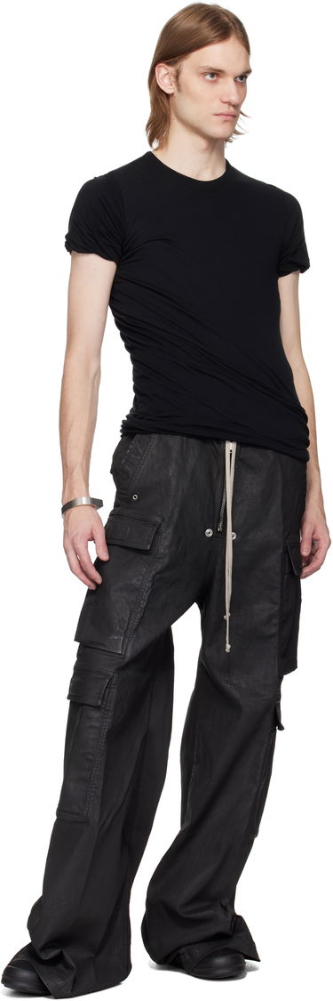 Cargo nohavice Rick Owens Rick Owens DRKSHDW Hollywood Double Cargo Jumbo Belas Denim Pants Čierna | DU01E3398 SBW, 3
