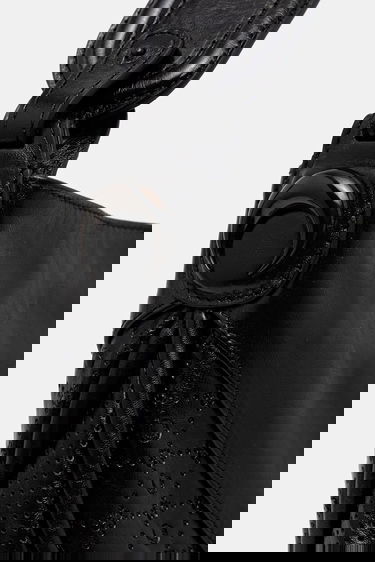 Kabelka Marine Serre Marine Serre Moonogram Embossed Leather Futura Tote Bag Čierna | UBA005A.CLEA0051, 3