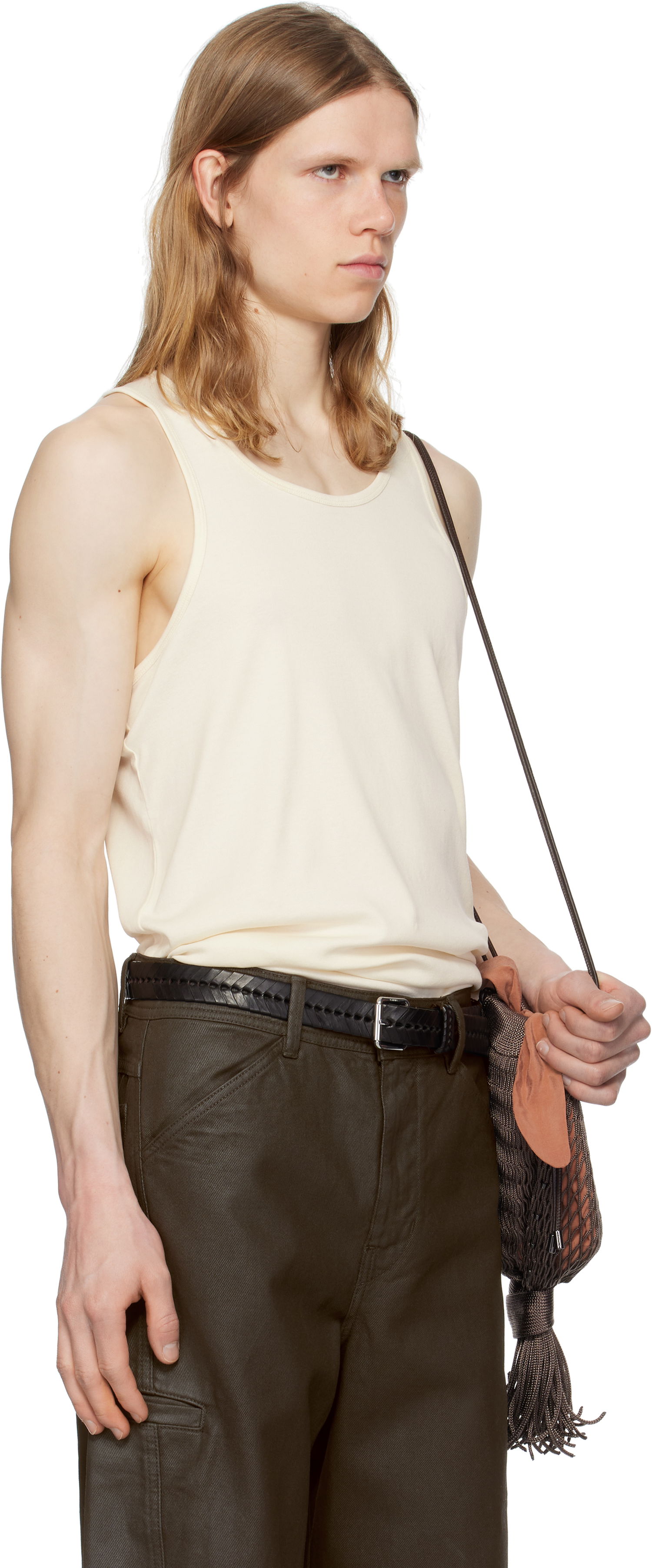 Tielko LEMAIRE Lemaire Cotton Tank Top Béžová | TO1336 LJ1016, 1