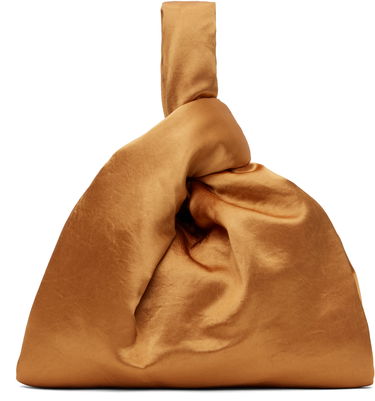 Kabelka Nanushka Nanushka Jen Knotted Satin Pouch Hnedá | NW25RSBG02419, 0