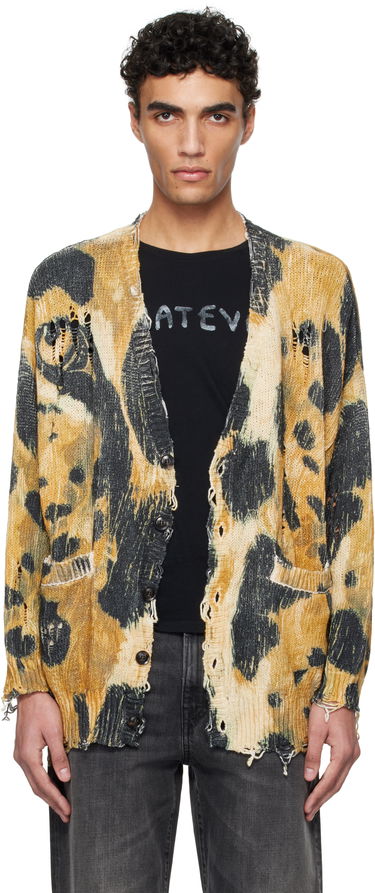 Sveter R13 R13 Printed Oversized Cardigan Žltá | R13WY198-Y191B, 0