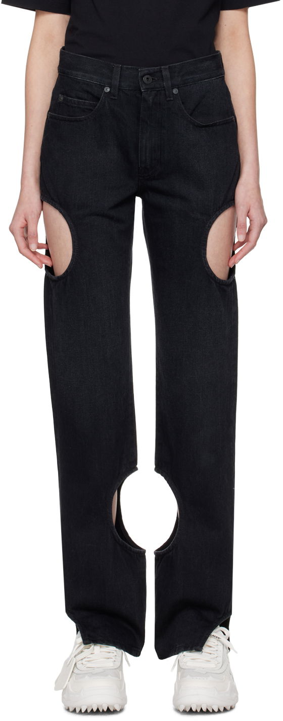 Džínsy Off-White Black Meteor Jeans Čierna | OWYA058C99DEN0021000, 0