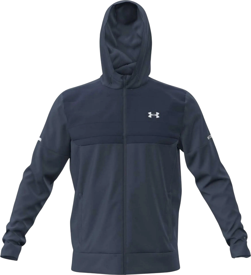 Mikina Under Armour Armour Fleece Hooded Full-Zip Track Jacket Navy | 6005617-044