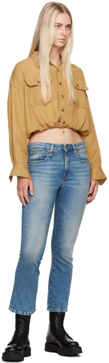 Džínsy R13 R13 Kick Fit Jeans Modrá | R13W0009-143, 3