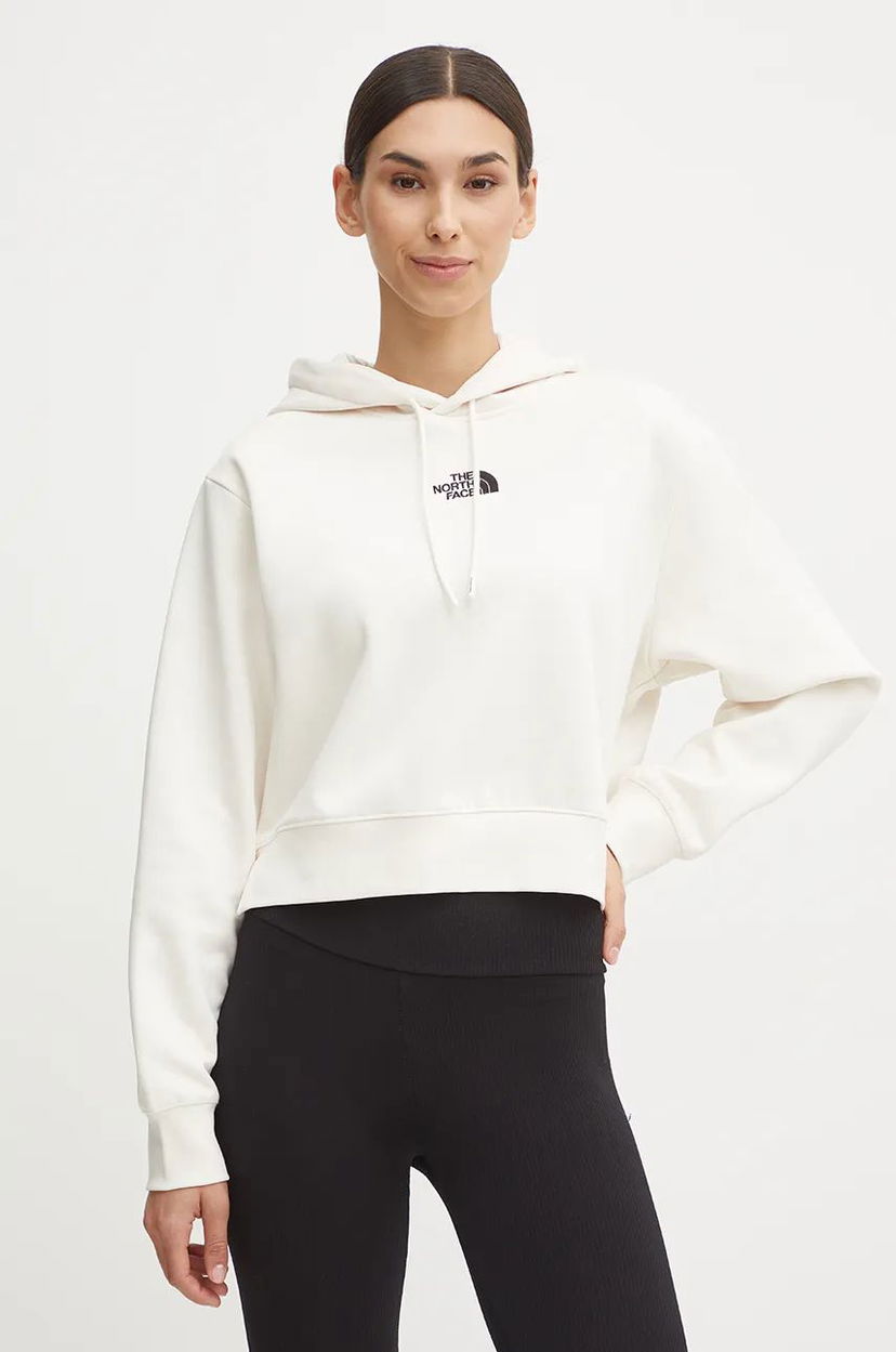 Mikina The North Face Essential Crop Hoodie Biela | NF0A89EXQLI1