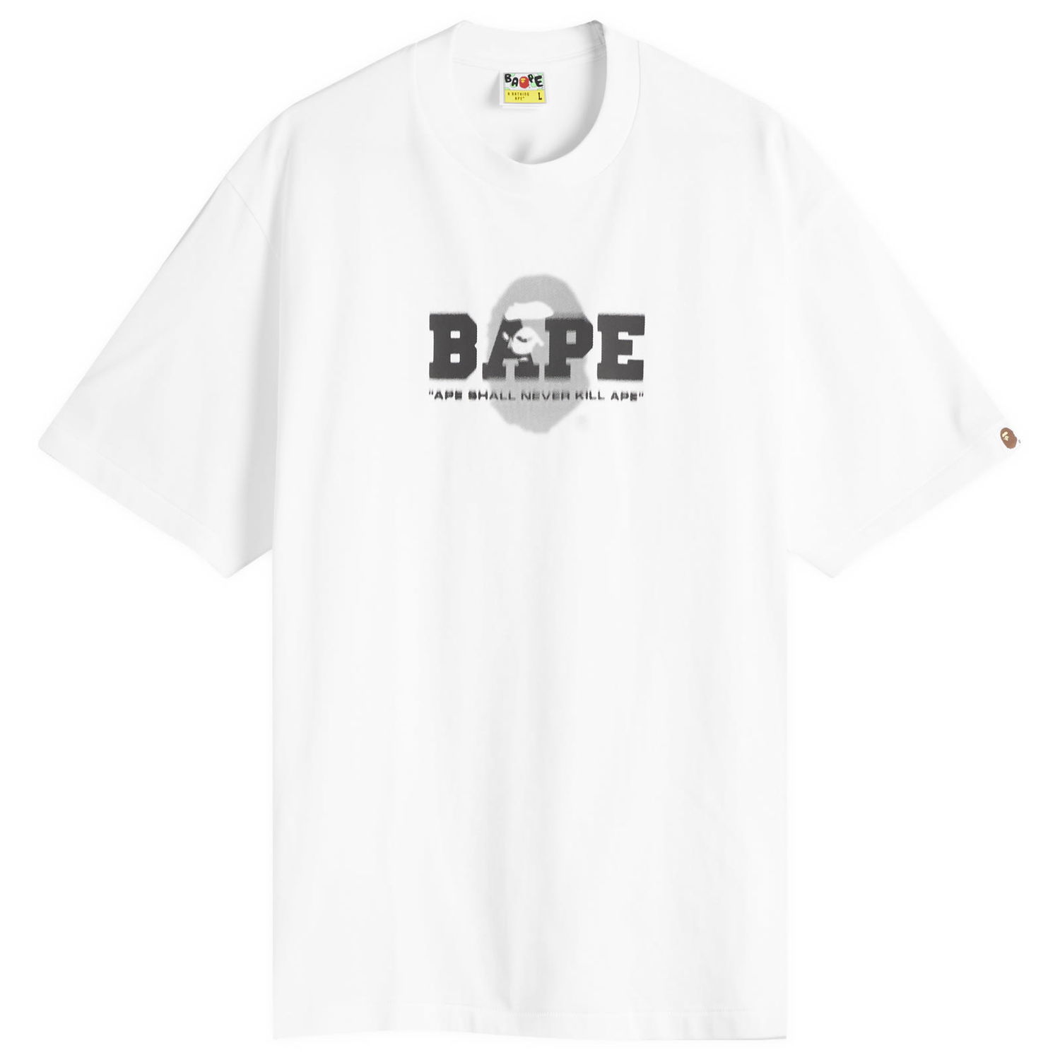 Tričko BAPE Graffiti Logo Relaxed Fit T-Shirt, Size X-Large Biela | 001TEL301308M-WHT, 0