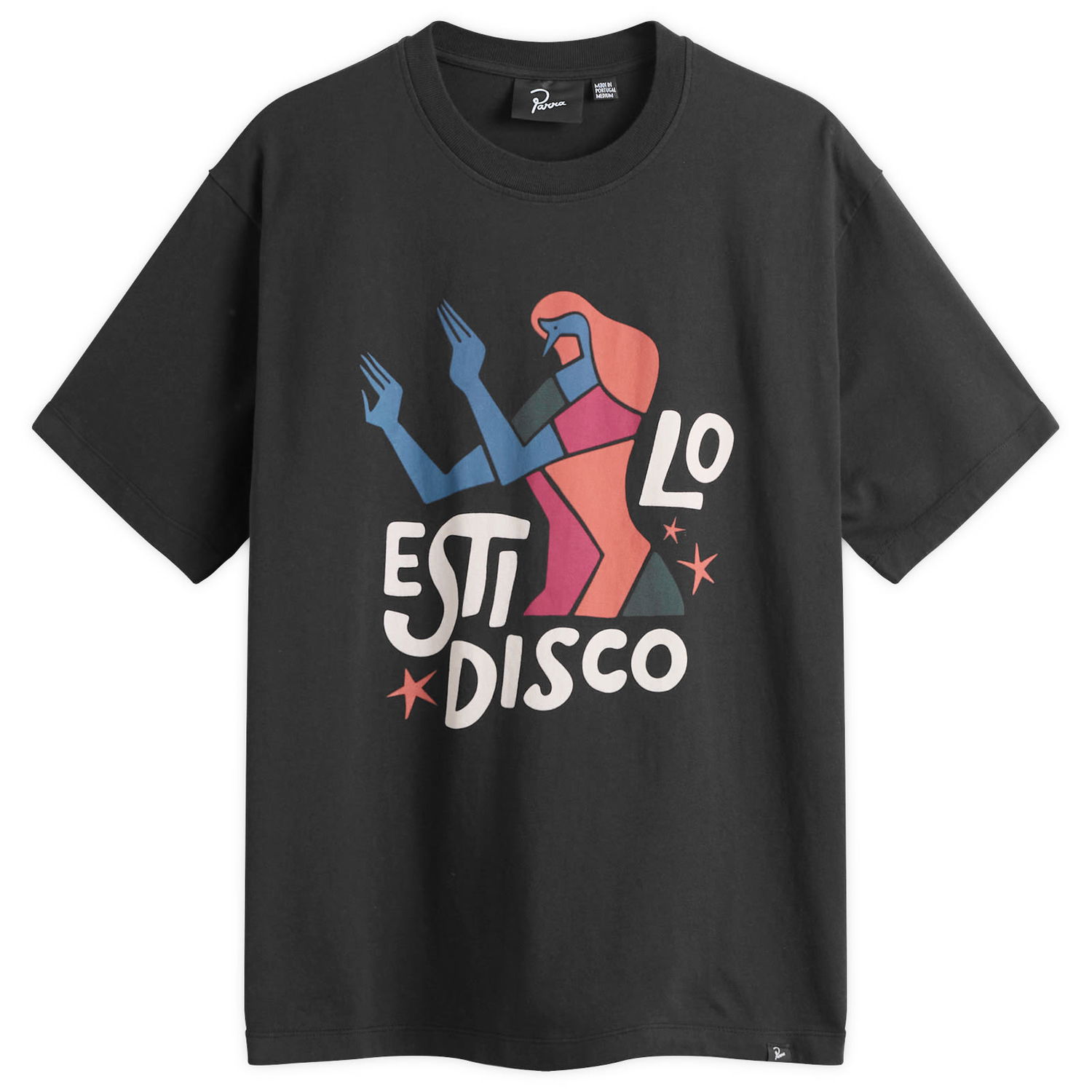Tričko By Parra Parra El Stilo Disco T-Shirt, Size Large Čierna | 54210-BLK, 1