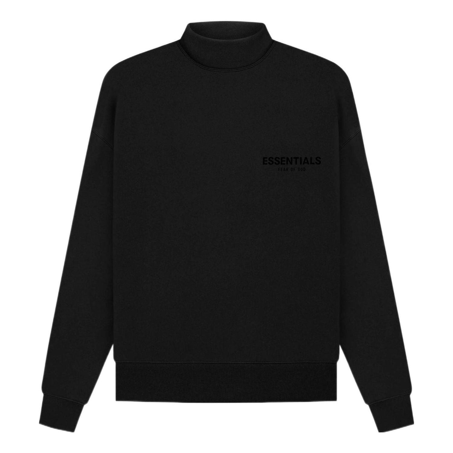 Sveter Fear of God Essentials Mockneck Sweatshirt Čierna | FOG-SS22-611, 0