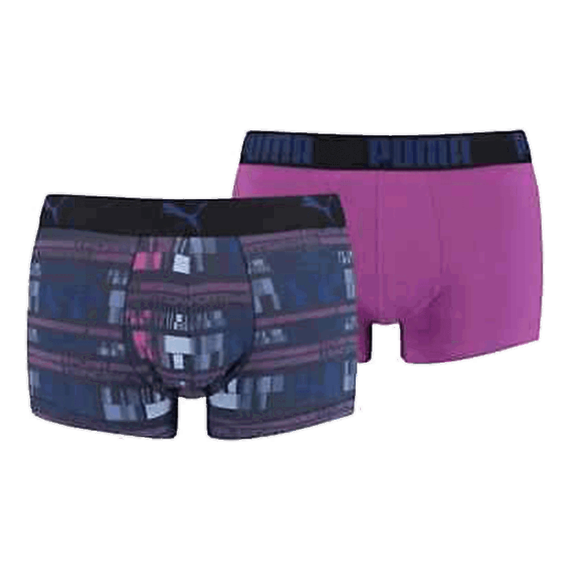 Boxerky Puma Men's All-Over Print Trunks (2 Pack) Rôznofarebný | 935034-02