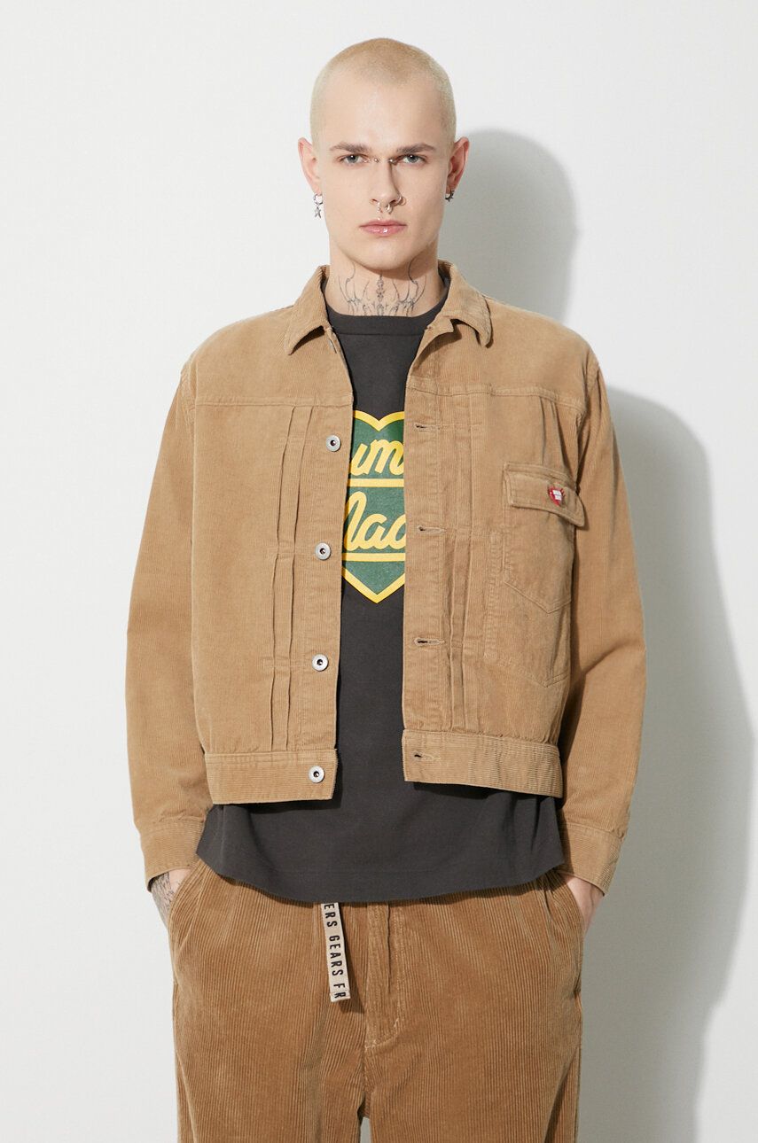 Bunda Human Made Dachs Corduroy Work Jacket Béžová | HM26JK005, 0