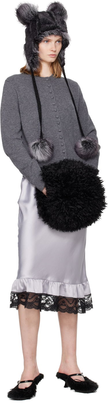 Rukavice Anna Sui Anna Sui SSENSE Exclusive Faux-Fur Muff Hand Warmer Hnedá | S625Z91, 4