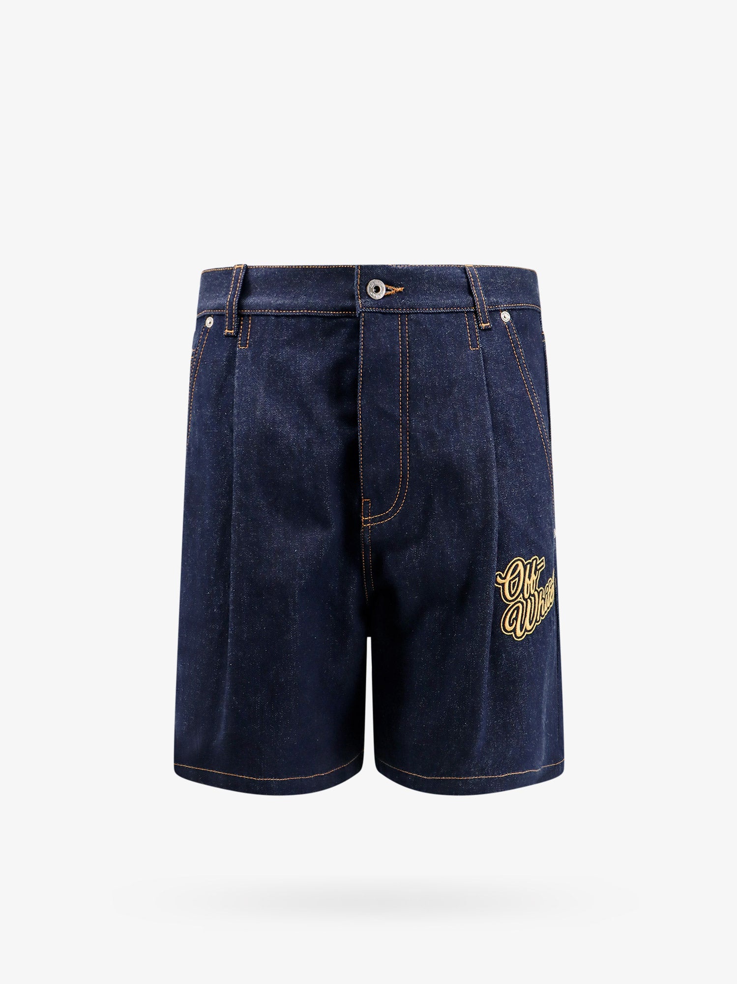Šortky Off-White BERMUDA SHORTS - OFF WHITE Navy | OMYC021S24DEN0024522, 0