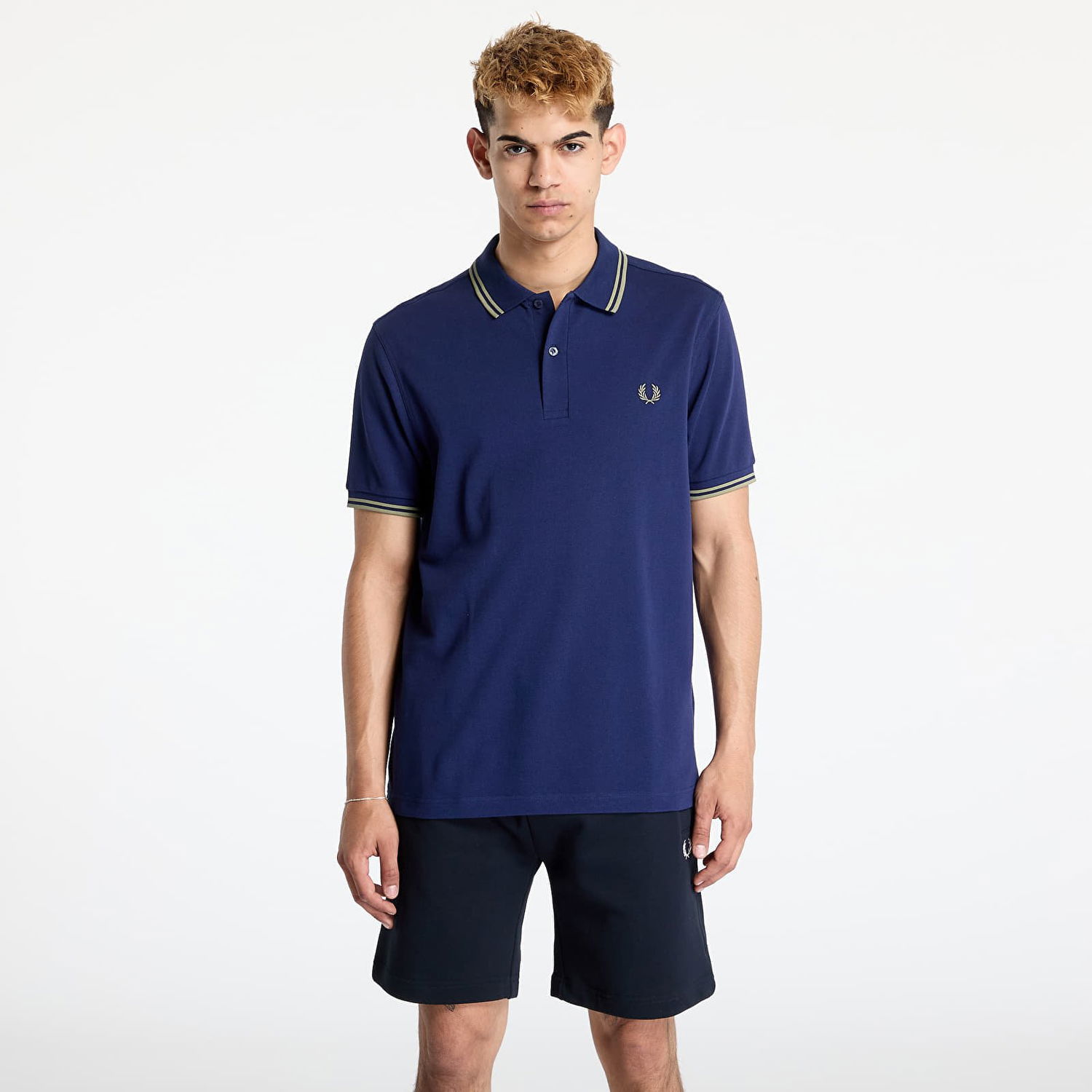 Polo tričko Fred Perry Fred Perry Twin Tipped Shirt Navy | M3600 Y59, 0
