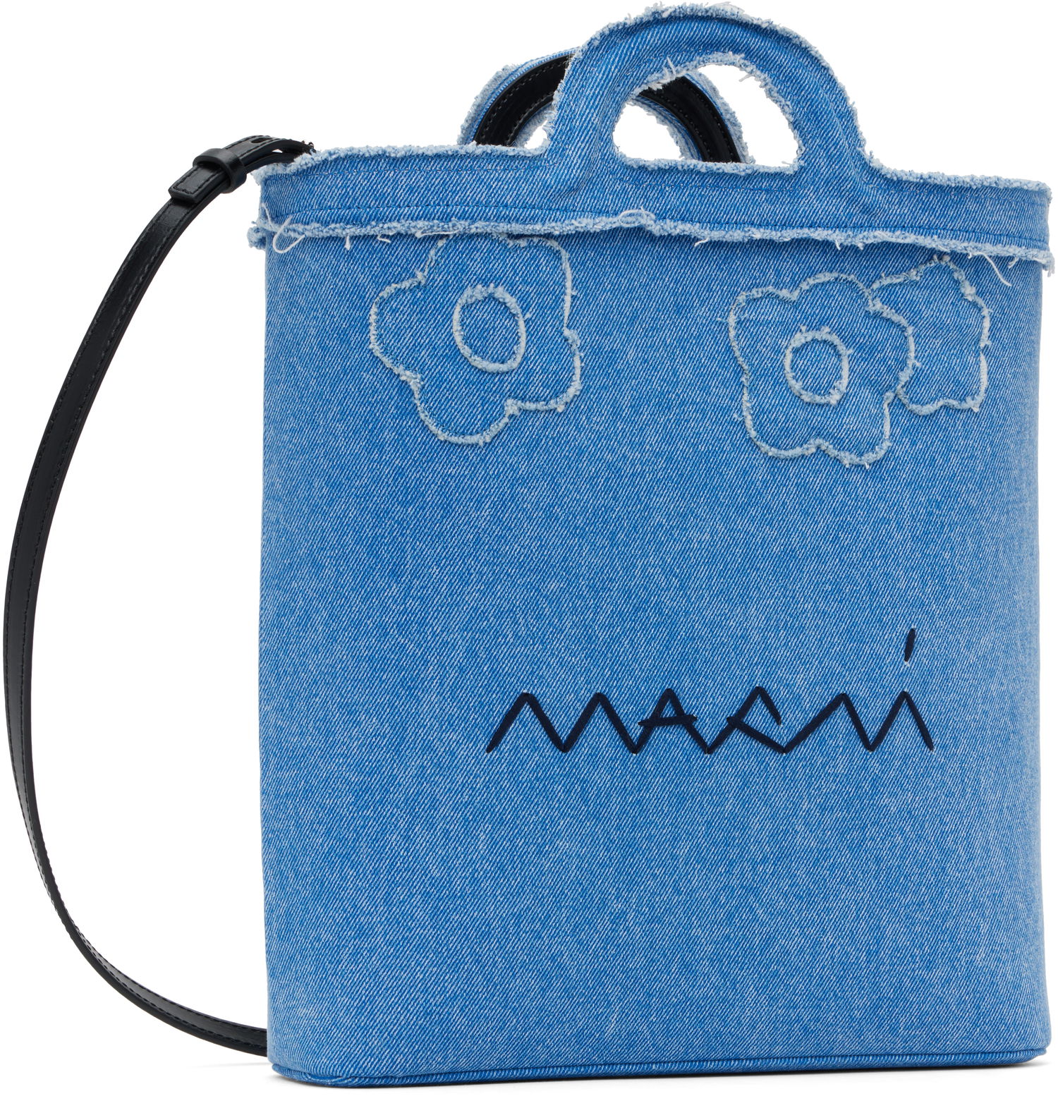 Tote bag Marni Marni Tropicalia Denim Crossbody Bag Modrá | SBMP0179L1 P8201, 1