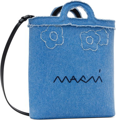 Tote bag Marni Marni Tropicalia Denim Crossbody Bag Modrá | SBMP0179L1 P8201, 1