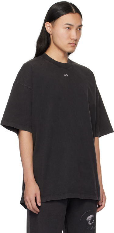 Tričko Off-White Black S.Matthew Skate T-Shirt Čierna | OMAA161C99JER0021077, 1