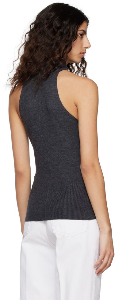 Sveter TOTEME TOTEME Women's Seam Turtleneck Tank Top Šedá | 231-5129-324, 2
