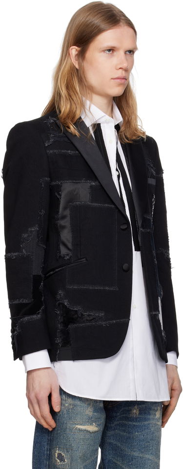 Bunda Junya Watanabe Junya Watanabe Patchwork Blazer Čierna | WO-J033-051, 1
