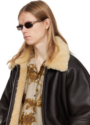 Slnečné okuliare Cartier Rimless Rectangular Sunglasses Hnedá | CT0537S-001, 3