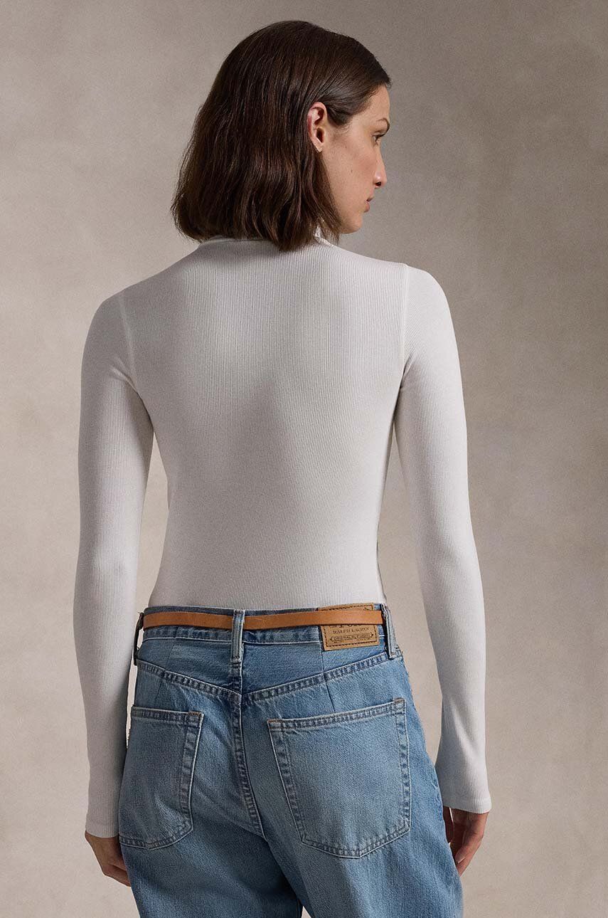 Tričko Polo by Ralph Lauren Turtleneck Long Sleeve T-shirt Biela | 211814422001, 1