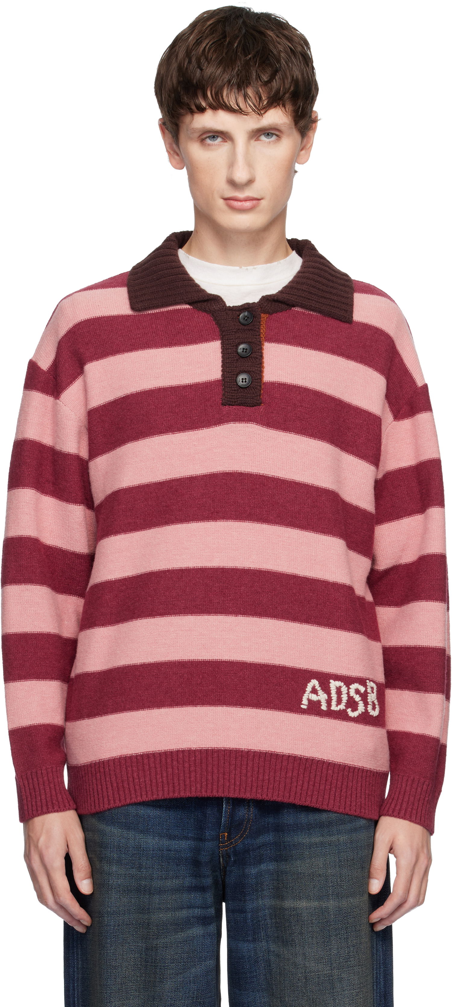 Polo tričko Andersson Bell Loose-Fit Stripe Collar Polo Rôznofarebný | atb1399w, 0
