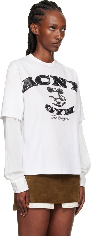 Tričko Acne Studios Layered Logo T-Shirt by Acne Studios Biela | CL0404-, 1
