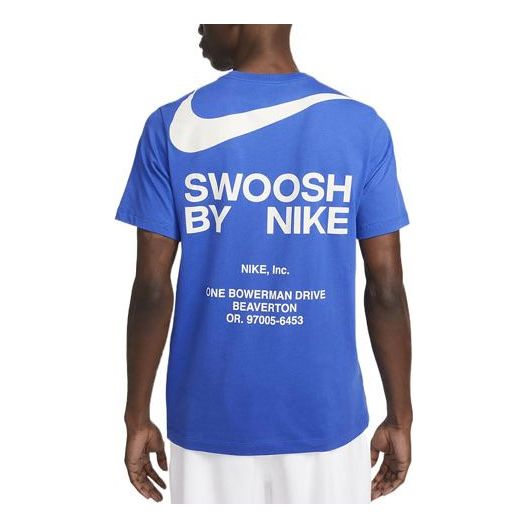 Tričko Nike Sportswear Swoosh Graphic Tee Modrá | DZ2882-405, 0