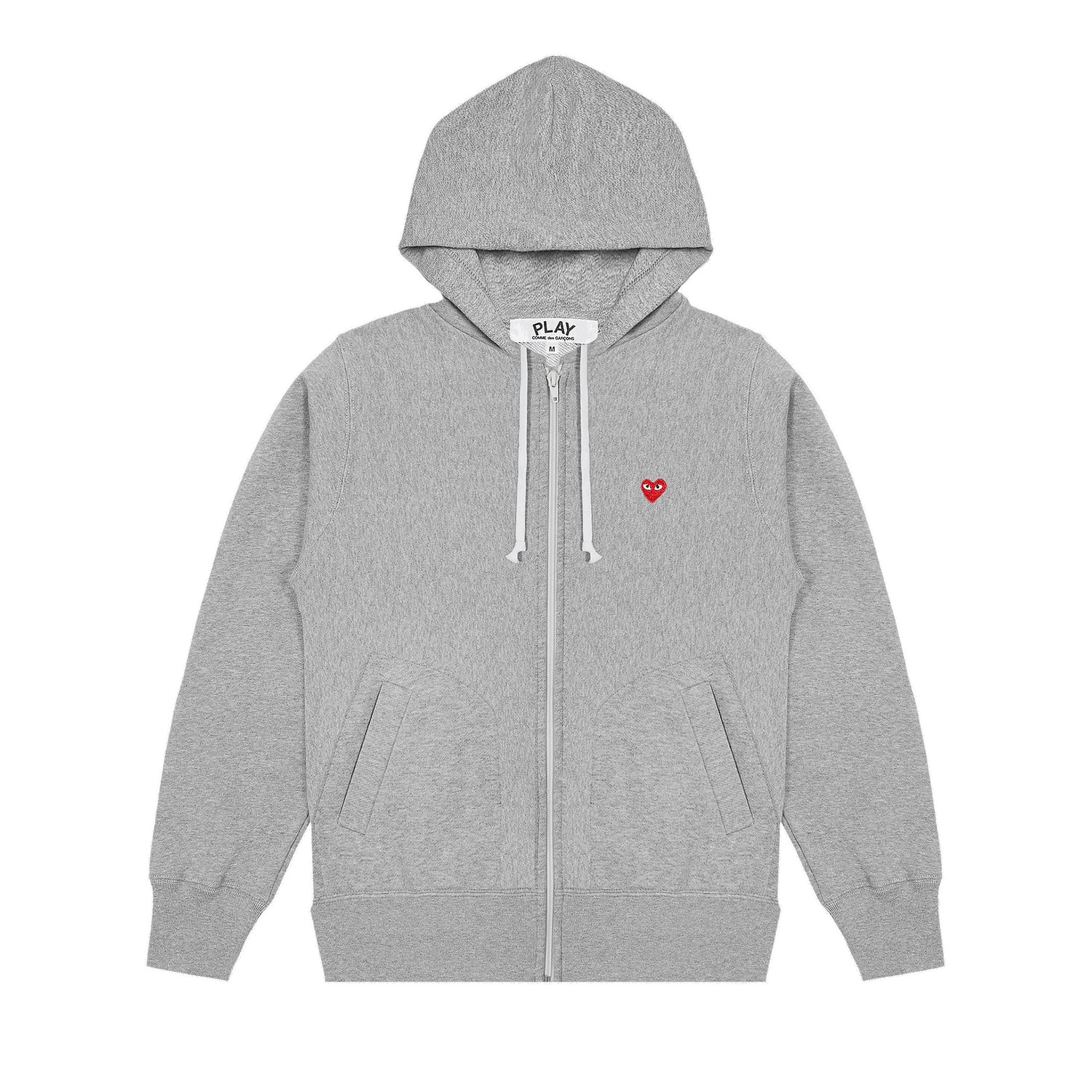 Mikina Comme des Garçons PLAY Small Heart Zip Hoodie Šedá | AZ T311 051 1, 0