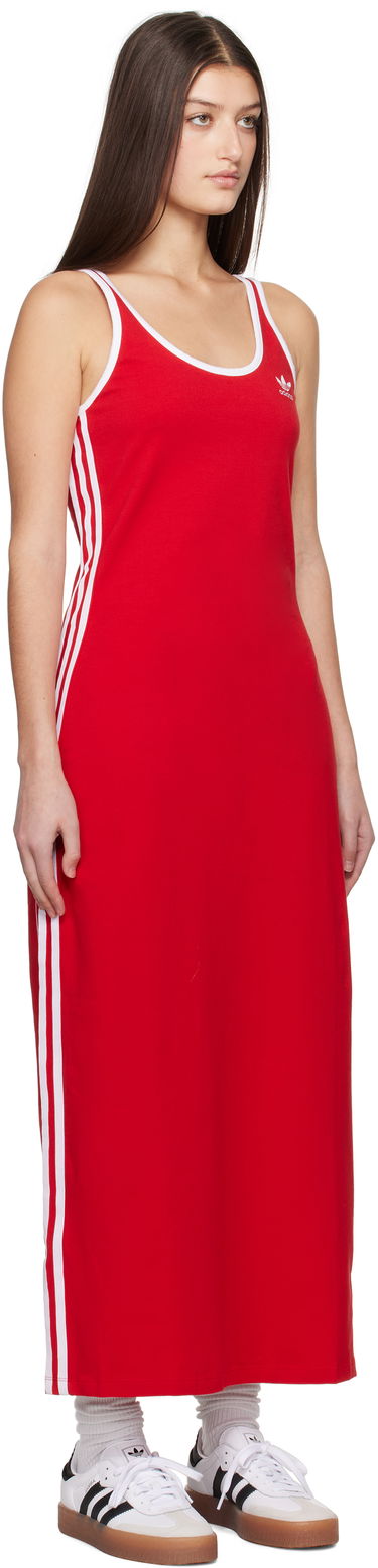 Šaty adidas Performance 3-Stripes Tank Maxi Dress Červená | JD4620, 1