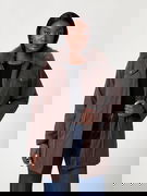 Faux Fur Collar Parka Jacket