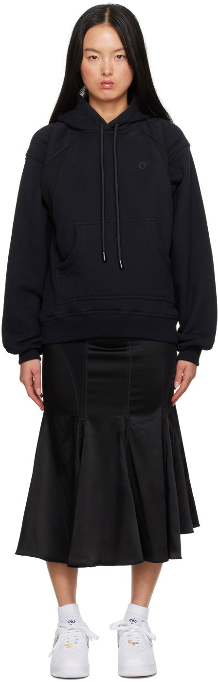 Šaty Off-White Black Hooded Maxi Dress Čierna | OWDB491F23FAB0011010, 0