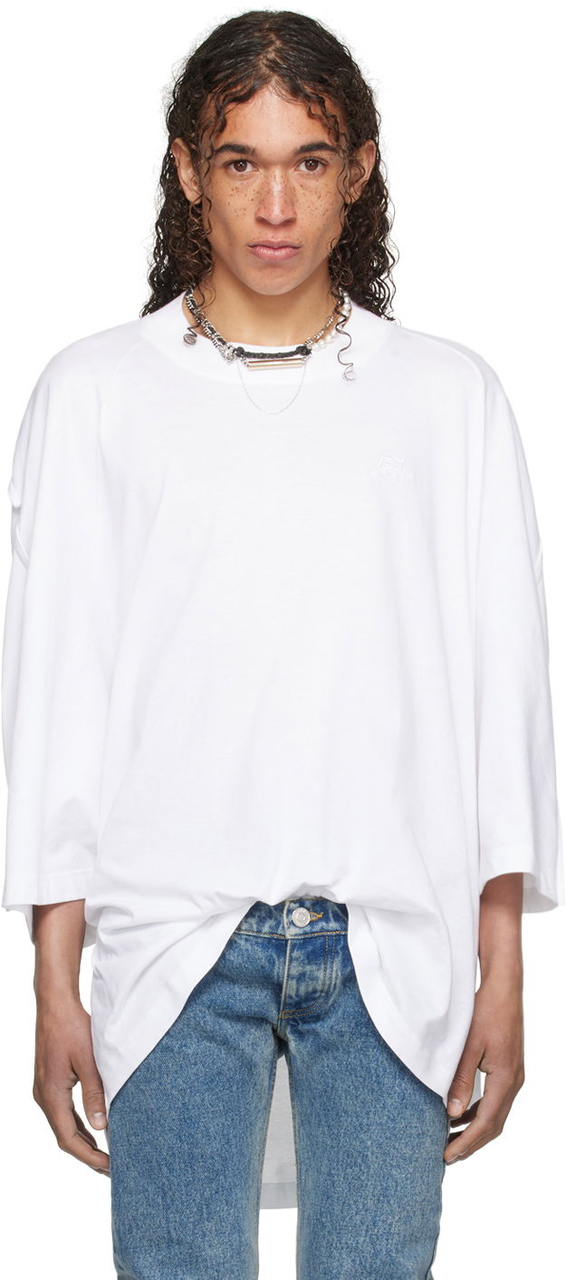 Tričko Jean Paul Gaultier Jean Paul Gaultier Shayne Oliver Edition Oversized T-Shirt Biela | 24/27-U-TS068B-J063-01, 0