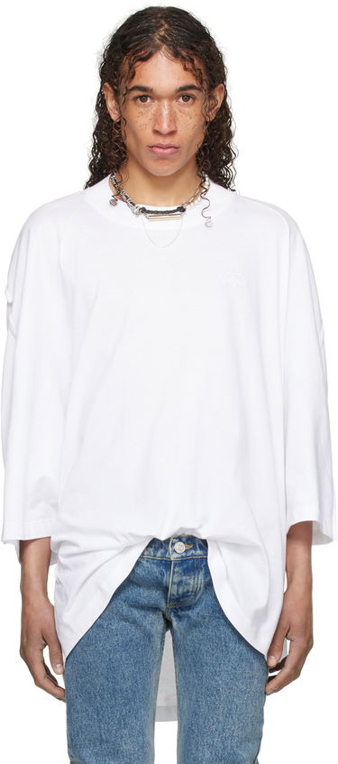 Tričko Jean Paul Gaultier Jean Paul Gaultier Shayne Oliver Edition Oversized T-Shirt Biela | 24/27-U-TS068B-J063-01, 0
