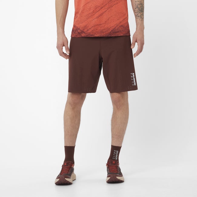 Šortky Salomon Salomon S/Lab Ultra 2-in-1 Shorts Hnedá | LC2448500, 0