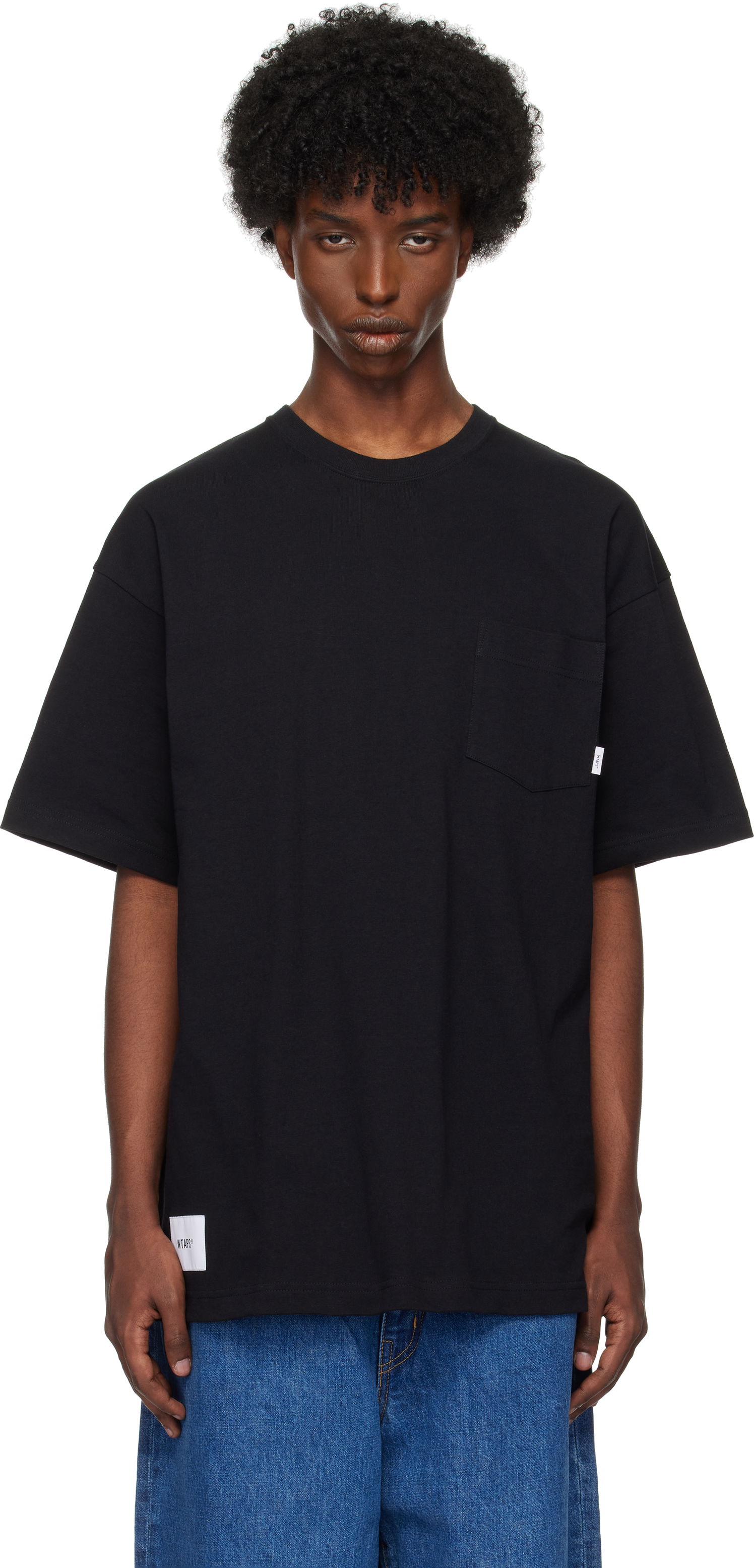 Tričko WTAPS T-shirt Pocket Čierna | 242ATDT-CSM01, 0