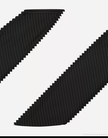 Sukňa Dolce & Gabbana Pinstripe Wool Calf-length Skirt Čierna | F4CXUTFR21XS8052_1, 0