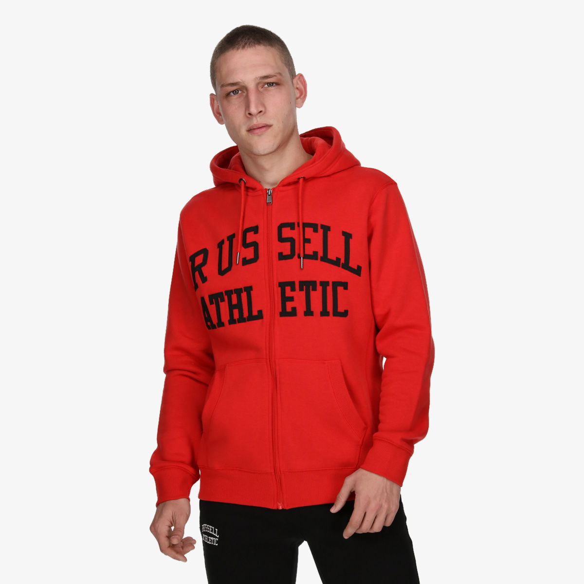 Mikina Russell Athletic Russell Athletic Iconic Zip Through Hoody Červená | E3-604-2-411, 0