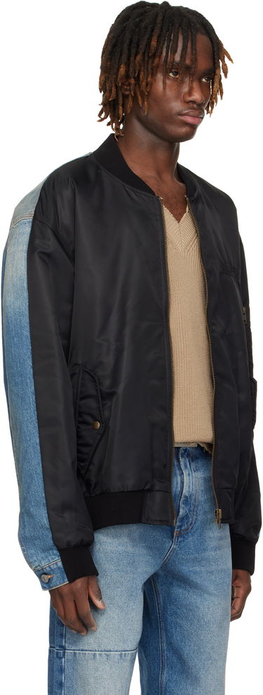 Bomber bunda Maison Margiela MM6 Maison Margiela Sports Denim Bomber Jacket Čierna | SH0AM0044 MTN038, 1
