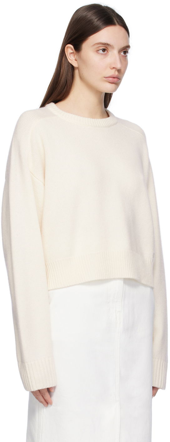 Sveter Loulou de Saison Loulou de Saison Bruzzi Cropped Sweater Biela | BRUZZI, 1