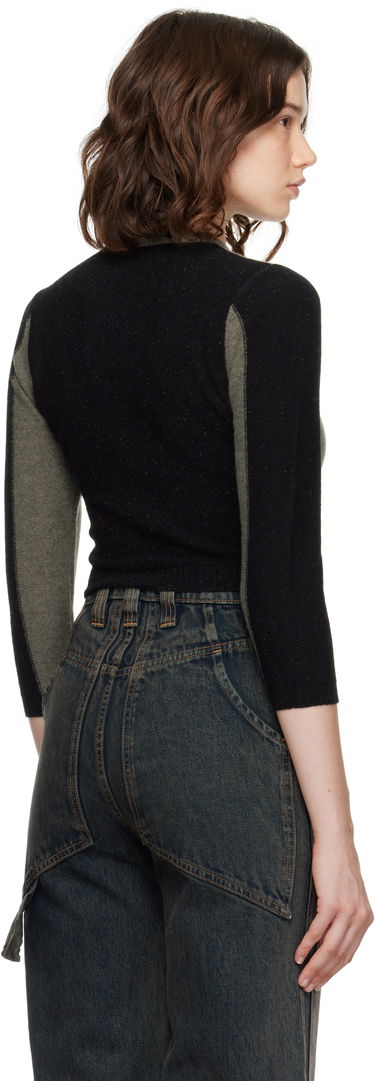 Sveter Eckhaus Latta Eckhaus Latta Racer Cardigan Šedá | 8261-EL-PF25-R -, 2