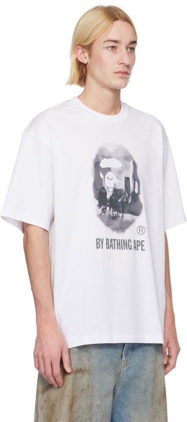 Tričko BAPE Painting Relaxed Fit Graphic T-Shirt Biela | 001TEK801305M, 1