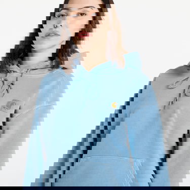 Mikina Carhartt WIP Hooded Nelson Sweatshirt Garment Dyed Modrá | I029963.2PAGD, 3