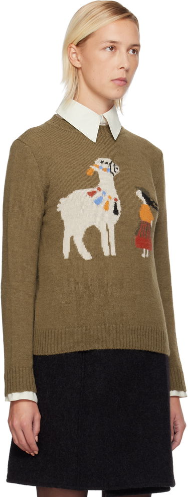 Sveter Max Mara Weekend Nitra Knit Graphic Sweater Zelené | 2525366292600, 1