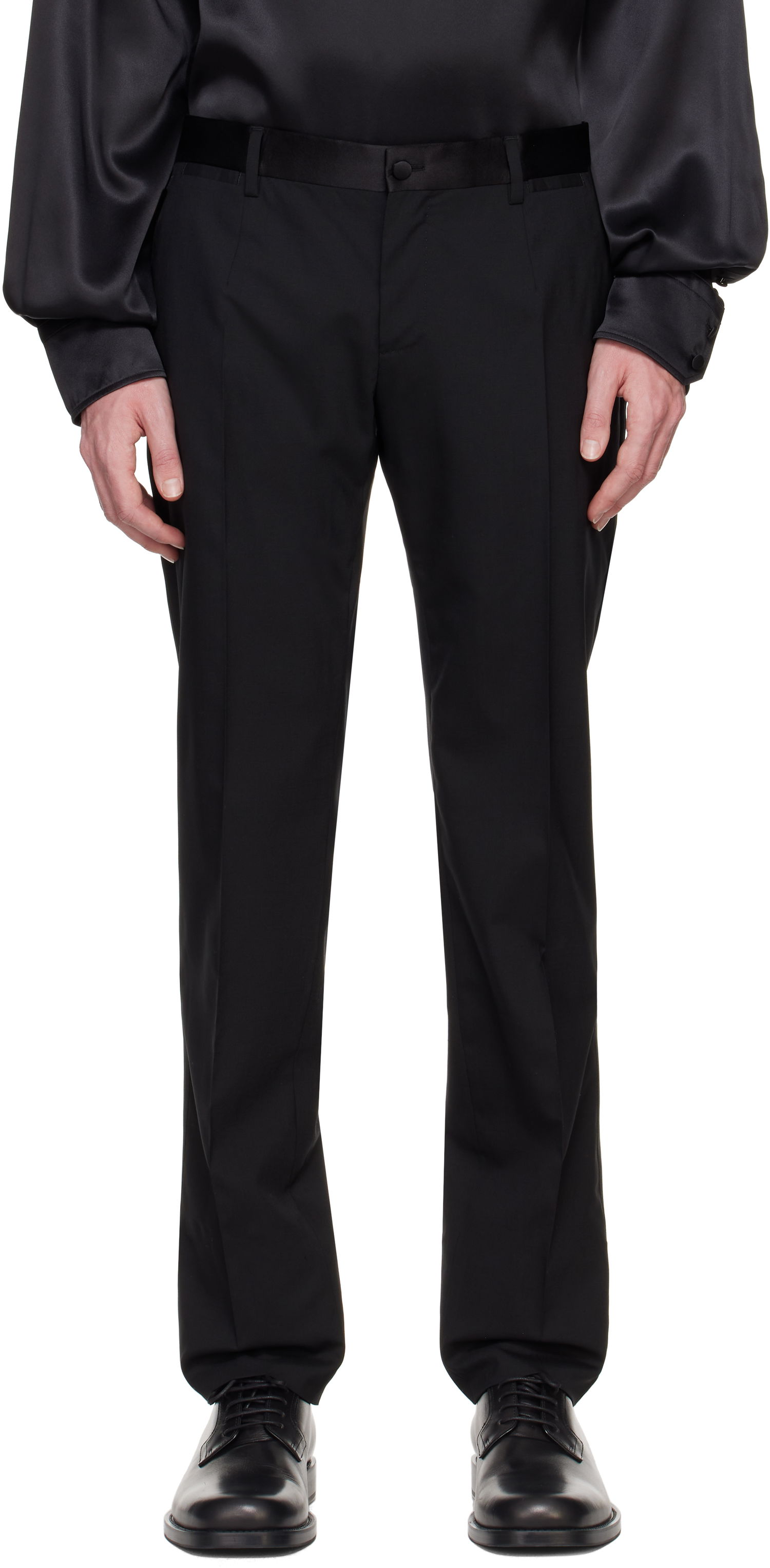 Nohavice Dolce & Gabbana Dolce&Gabbana Six-Pocket Trousers Čierna | GYA5MTGI726, 0