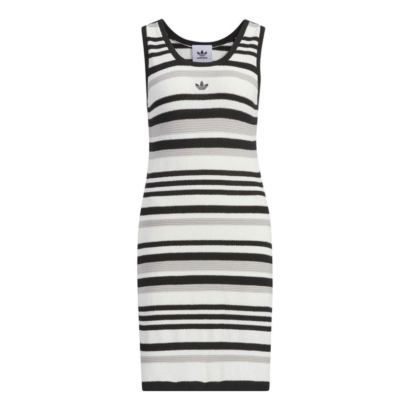 Šaty adidas Originals Knitted Striped Dress Rôznofarebný | JI7046