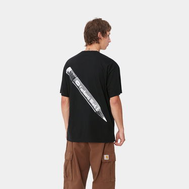 Tričko Carhartt WIP Pencil Graphic Print Relaxed Fit T-Shirt Čierna | I033960_9, 1