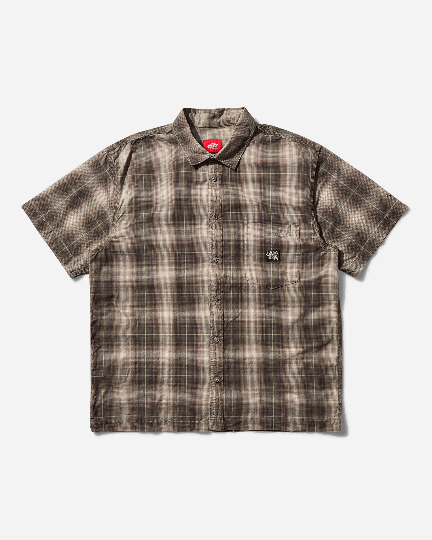 Košeľa Vans Skate Plaid Short Sleeve Shirt Hnedá | VN000KYW1NU1, 0
