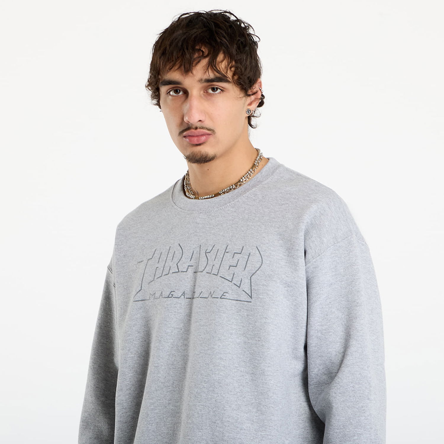 Mikina Thrasher Thrasher Shadow Mag Logo Crewneck Šedá | 145767, 1