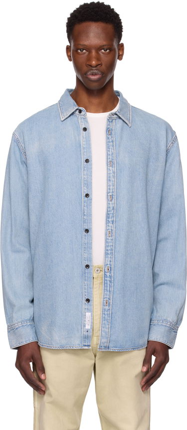 Košeľa rag & bone Rag & Bone Finch Denim Shirt Modrá | MED25PA016FWSU, 0